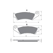 Brzdové obloženie GOLDFREN 041 S3