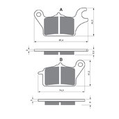 Brzdové obloženie GOLDFREN 357 AD  STREET