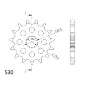 Reťazové koliečko SUPERSPROX CST-435:15 15T, 530