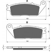 Brzdové obloženie GOLDFREN 022 AD  STREET