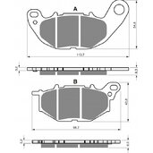 Brzdové obloženie GOLDFREN 369 S33 STREET FRONT