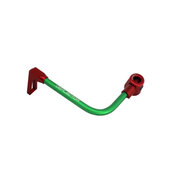 Lever guard ACCOSSATO with green hose and joint left, aluminium