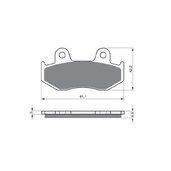 Brzdové obloženie GOLDFREN 103 AD  OFF-ROAD FRONT