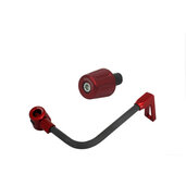 Lever guard ACCOSSATO with black hose and joint right, carbon