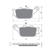 Brzdové obloženie GOLDFREN 021 S33 STREET Zadná