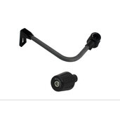 Lever guard ACCOSSATO with black hose and joint left, carbon