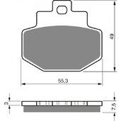 Brzdové obloženie GOLDFREN 186 S3
