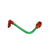 Lever guard ACCOSSATO with green hose and joint left, aluminium