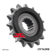 Reťazové koliečko JT JTF 743-15RB 15T, 530 pogumované