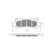 Brzdové obloženie GOLDFREN 229 S33 STREET Zadná