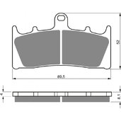 Brzdové obloženie GOLDFREN 039 AD  STREET