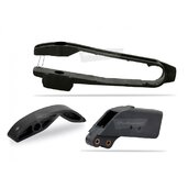 Sada vodítko reťaze / lízatko reťaze / lízatko reťaze (polmesiac) POLISPORT 90588 čierna