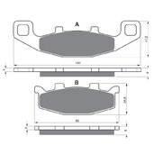 Brzdové obloženie GOLDFREN 013 S3