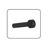 Skrutky PUIG ANODIZED 0146R červené M5 x 15 mm (6 ks)