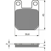 Brzdové obloženie GOLDFREN 121 AD