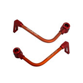 Lever guard ACCOSSATO with orange hose and joint right + left , aluminium