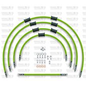 ŠTANDART -predok -sada Venhill POWERHOSEPLUS KAW-7002F-GR (5 hadíc v sade) zelené hadice, chrómové koncovky