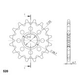 Reťazové koliečko SUPERSPROX CST-1592:14 14T, 520