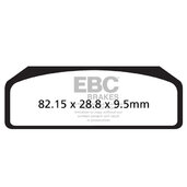 Brzdové obloženie EBC GPFAX611HH