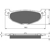 Brzdové obloženie GOLDFREN 268 AD