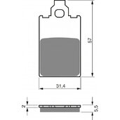 Brzdové obloženie GOLDFREN 115 AD