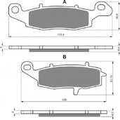 Brzdové obloženie GOLDFREN 104 AD  STREET