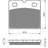 Brzdové obloženie GOLDFREN 072 AD  STREET