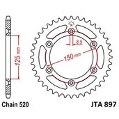 Hliníková reťazová rozeta JT JTA 897-50BLK 50T, 520 čierna