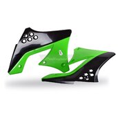 Spojler chladiča POLISPORT (pár) čierno/zelená05