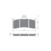 Brzdové obloženie GOLDFREN 126 GP6