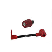 Lever guard ACCOSSATO with black hose and joint left, aluminium