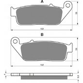 Brzdové obloženie GOLDFREN 014 S33 STREET FRONT