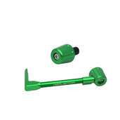 Lever guard ACCOSSATO with green hose and joint left, aluminium