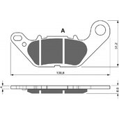 Brzdové obloženie GOLDFREN 264 AD  STREET
