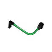 Lever guard ACCOSSATO with green hose and joint left, aluminium