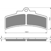 Brzdové obloženie GOLDFREN 123 AD