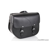 Kožená sedlová brašňa CUSTOMACCES SANT LOUIS AP0010N čierna ľavý