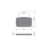 Brzdové obloženie GOLDFREN 263 AD  STREET