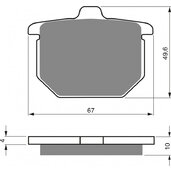 Brzdové obloženie GOLDFREN 079 S3