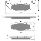 Brzdové obloženie GOLDFREN 044 S3