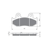 Brzdové obloženie GOLDFREN 267 S3