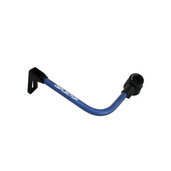 Lever guard ACCOSSATO with blue hose and joint left, aluminium