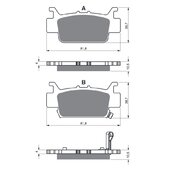 Brzdové obloženie GOLDFREN 382 S3