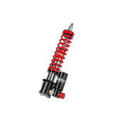 Front Monoshock BITUBO adjustable: spring preload, compression red spring