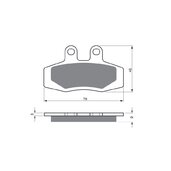 Brzdové obloženie GOLDFREN 026 S3