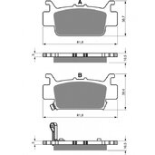 Brzdové obloženie GOLDFREN 385 S33 STREET Zadná