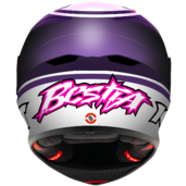 Kyt prilba - kx-1 race gp bastianini replica 2024 - BASTIANINI REPLICA 2024 BACK VIEW (Large)