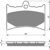 Brzdové obloženie GOLDFREN 019 S3