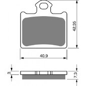 Brzdové obloženie GOLDFREN 297 S33 OFF-ROAD Zadná
