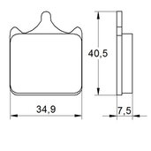 Brzdové obloženie ACCOSSATO AGPA112 EV2